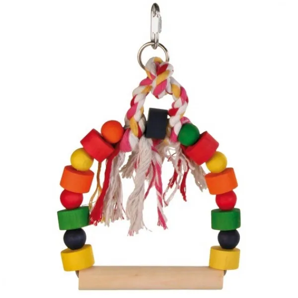 Trixie Arch Swing - люлка с декорации за малки и средни папагали 20 / 29 см.