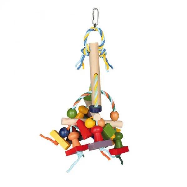 Trixie Wooden Toy - Играчка за всякакви папагали 31 см