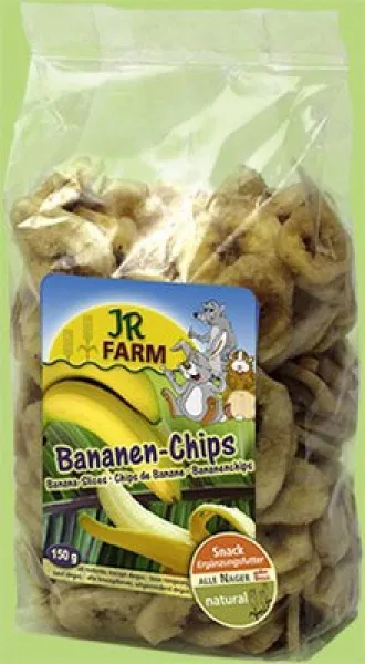 JR Farm Banana Slices - натурални бананови резенчета лакомство за зайци и гризачи 150 гр