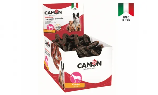 Camon - Лакомство за кучета саламчета с конско месо, 20 броя