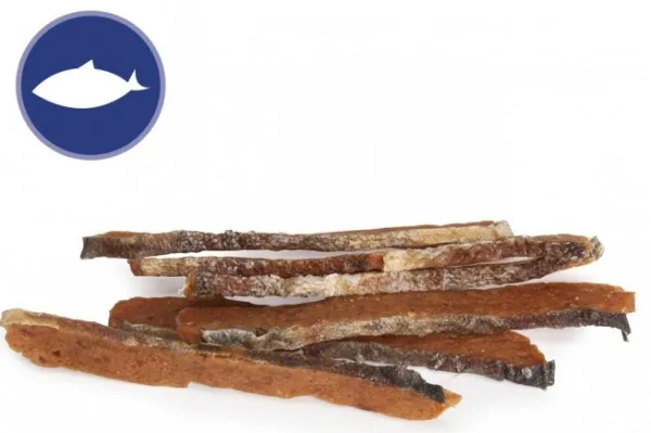 Camon Salmon strips - Натурално лакомство за кучета с месо от сьомга, 2 пакета х 80 гр.