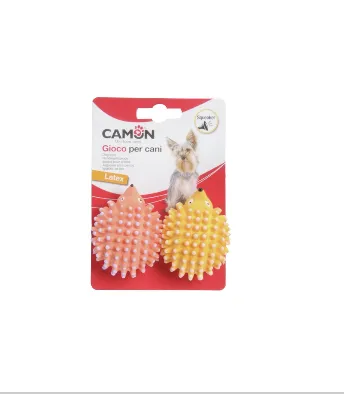 Camon Latex hedgehog toy with squeaker - Кучешка латексова игрчка таралеж 10 см 1