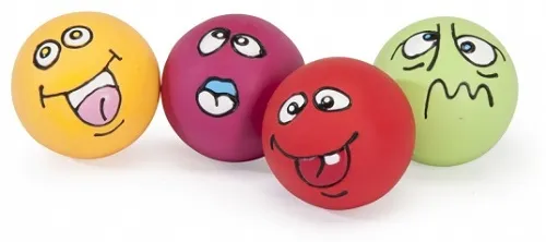 Camon Latex toy with squeaker - латексова играчка за кучета - цветна топка  6 см