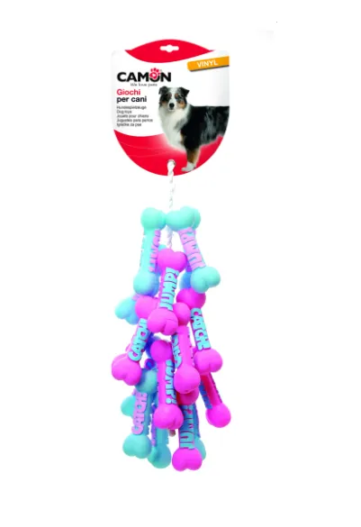 Camon Латексова играчка за кучета - винилов кокал Пупи със звук 15 см