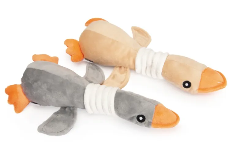 Camon Goose toy with squeaker - плюшена играчка за куче патица със звук 29 см. 2