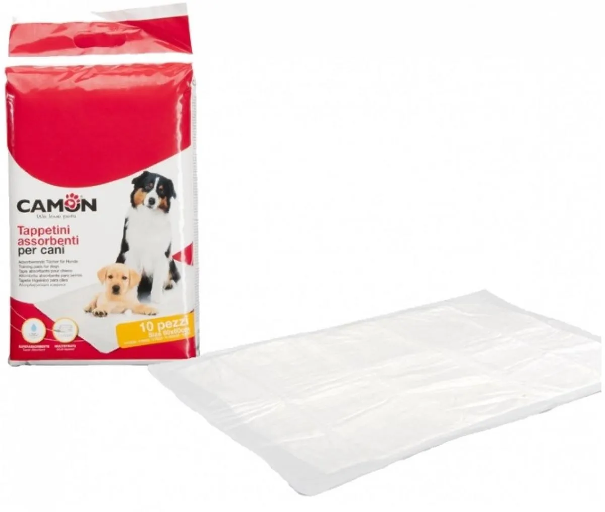 Camon Absorbent mat for dogs - памперси за постилане на кученца 60/60 см 25 бр. 2