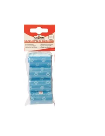 Camon - Replacement bags - резревни пликове за кучета,  3 ролки 45 чантички,сини