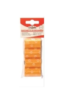 CAMON Mini Хигиенни пликчета, 4 ролки х 10 торби оранжеви 1