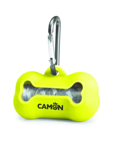 Camon Bags Dispenser in Silicone - Контейнер,диспенсър за WC пликчета Силикон - жълт 1