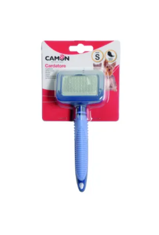 Camon SoftGrip slicker brush S - четка за финно разресване за кучета и котки 7x5x17,5 см 2