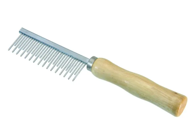 Camon Alternated teeth comb - for moulting coats - Двоен гребен за кучета и котки - 17.5 см 2