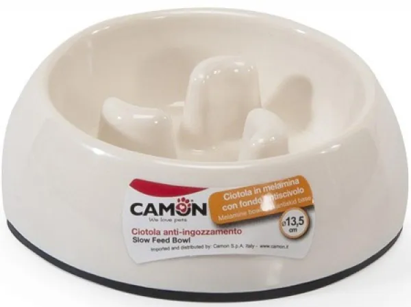 Camon Melamine bowl SlowFeed SM - купичка за лакоми кучета 13.5 см. 1