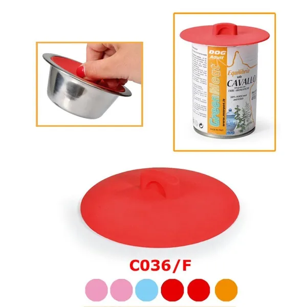 Camon Silicon airtight suction lid - силиконова херметически капак за консерви 10см- розов, червен 1