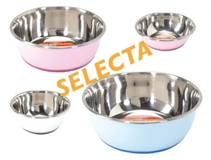 Camon Selecta - метална купичка за вода и храна за кучета  960 мл.- бяла, синя, розова 3
