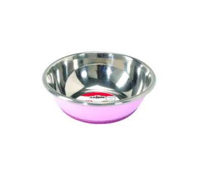 Camon Selecta - метална купичка за вода и храна за кучета  1900 мл.- бяла, синя, розова 2