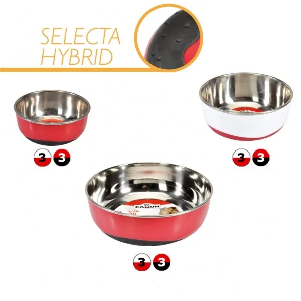 Camon Selecta Hybrid - метална купичка за храна и вода за кучета и котки 12 см., 500 мл.