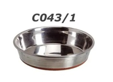 Camon Durapet bowl - метална купичка за вода и храна за котки и малки породи кучета  220 мл. / 11 см. 1