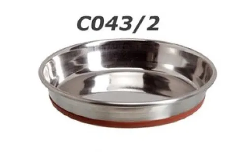 Camon Durapet bowl - метална купичка за вода и храна за котки и малки породи кучета  300 мл. / 13.5 см. 1