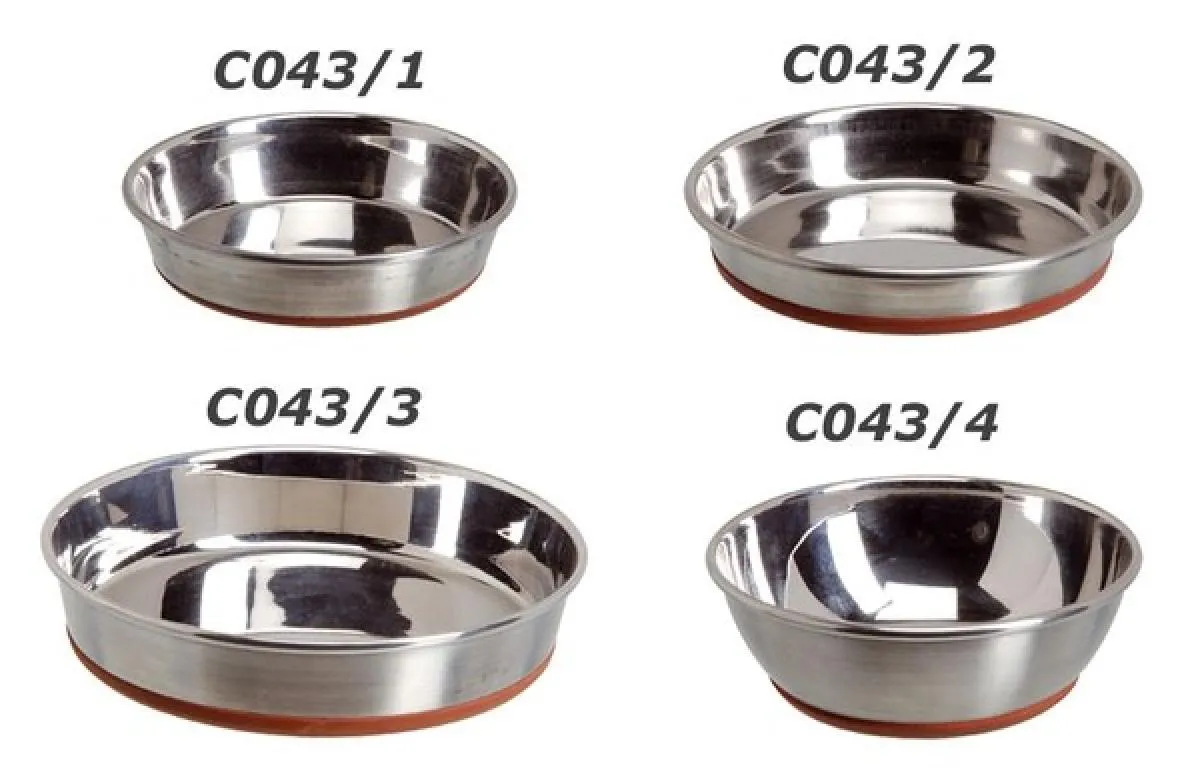 Camon Durapet bowl - метална купичка за вода и храна за котки и малки породи кучета  300 мл. / 13.5 см. 2