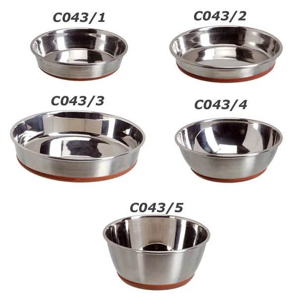 Camon Durapet bowl - метална купичка за вода и храна за котки и малки породи кучета  500 мл. / 12.5 см. 2