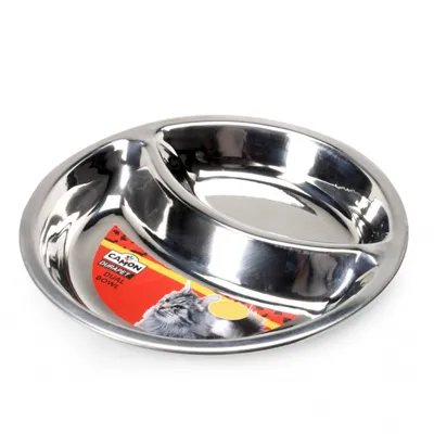 Camon Dual bowl - купичка за храна и вода за котки, 16 см. / 240 мл.