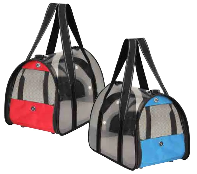 Camon - транспортна чанта за домашни любимци 42 / 25 / 25 см., синя, червена 1 бр.