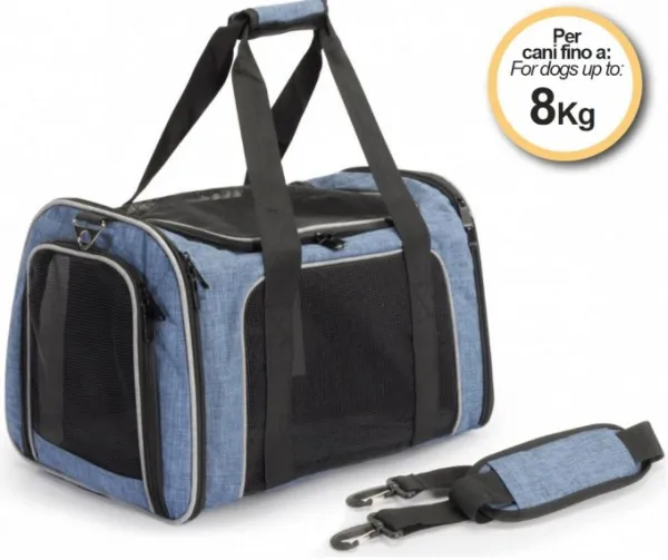 Camon Denim - Мека транспортна чанта за домашни любимци - 44 / 28 / 28 см