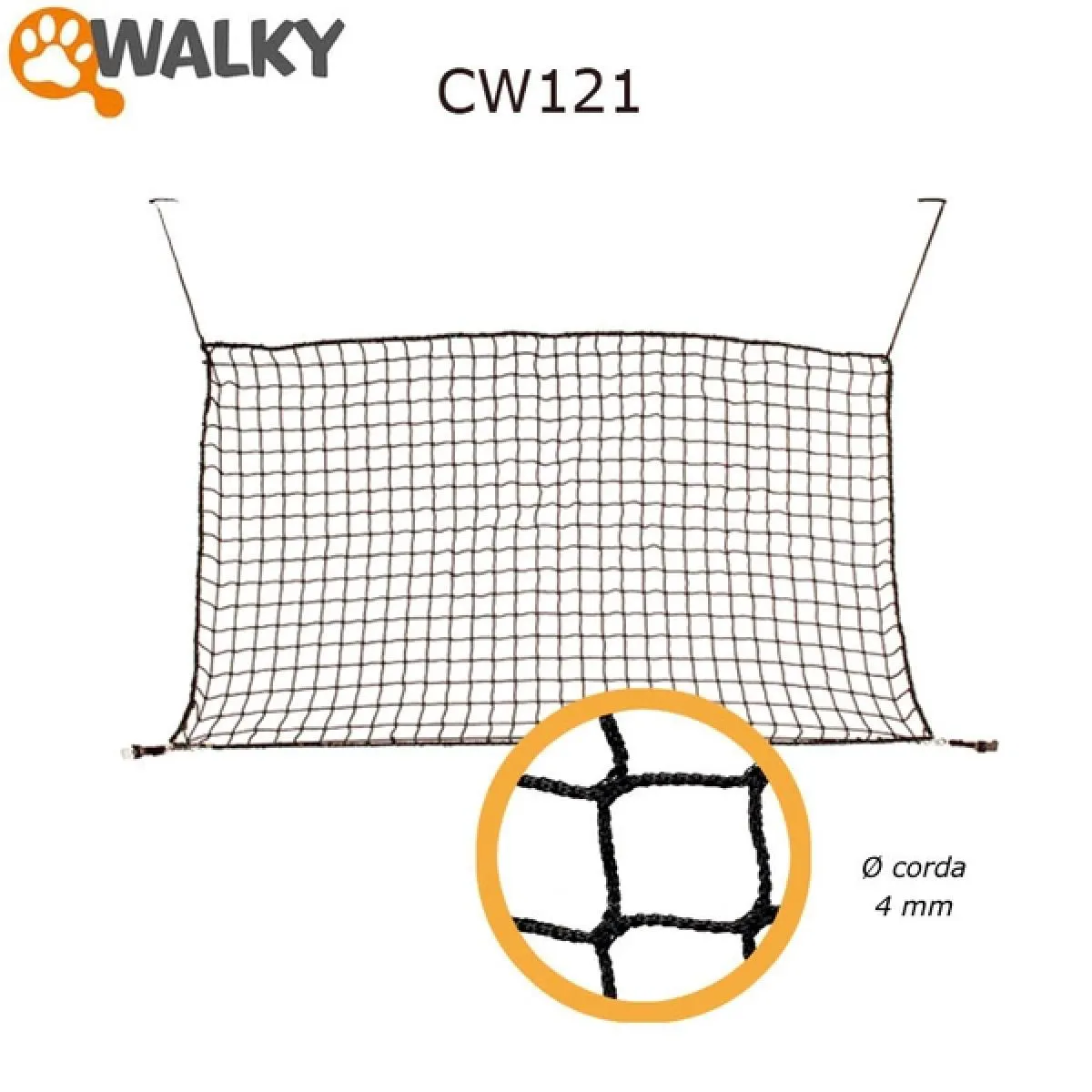 Camon Walky Net - предпазна мрежа  за автомобил 130 / 70 см. 1