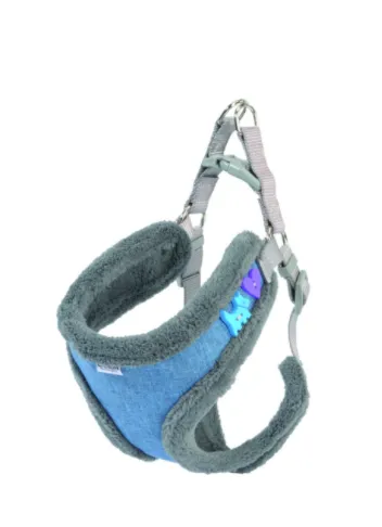 Camon Blue harness with buttons XS - топъл зимен нагръдник подплатен с мека подлата 48/54 см. 1