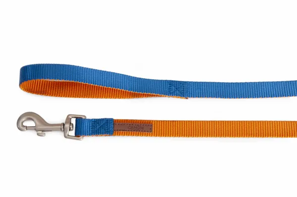 Camon Double Premium Orange/Blue - Повод за кучета синьо с оранжево - 10/1200 мм