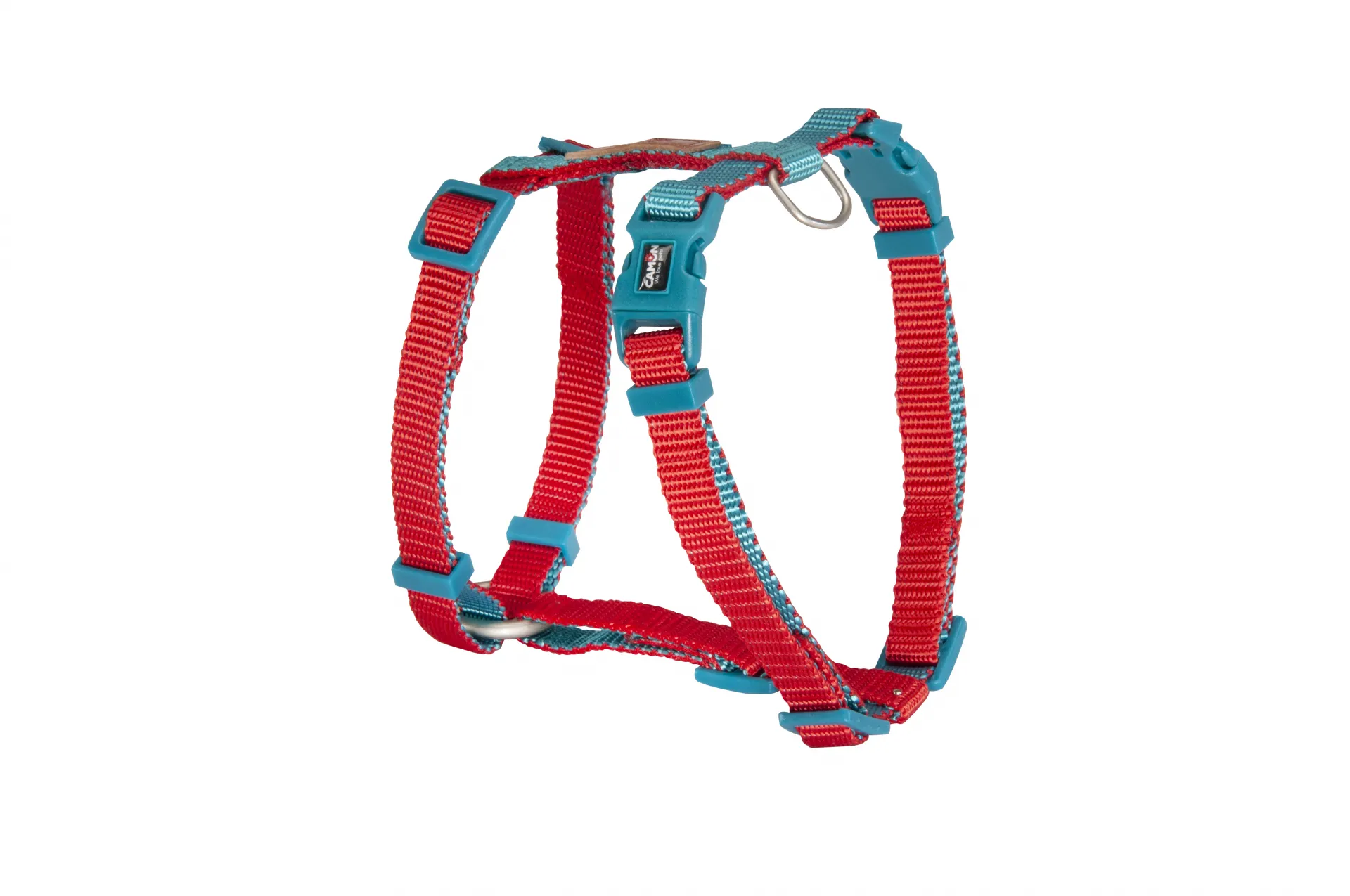 Camon Double Premium Red/Teal - Нагръдник синьо с червено за кучета 20x450/750мм