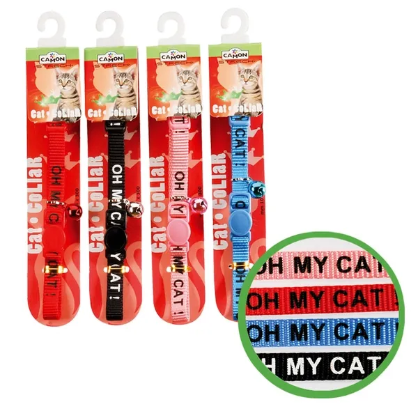 Camon Cat Collar - котешки нашийник 30 см. / червен, розов, черен, син 1 брой