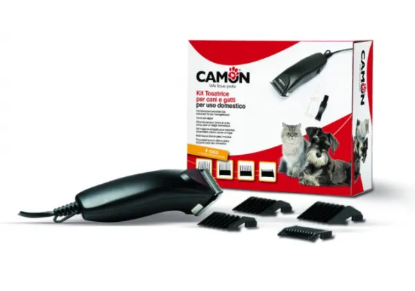 Camon - Clipper kit - машинка за подстригване на кучета и котки с пластмасови накрайници 230V - 50Hz - 5W