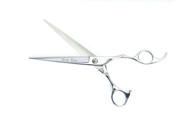 Camon Straight scissors NewEra - Професионална права ножица за домашни любимци 17.5 см