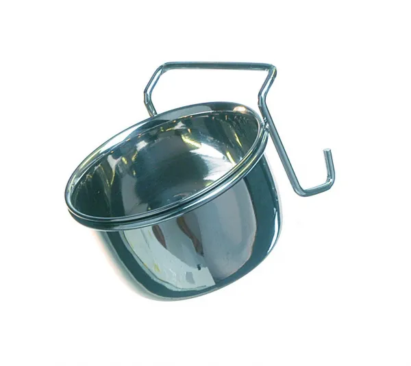 Camon Bowl with hook - метална купичка за храна за гризачи 300 мл. 1