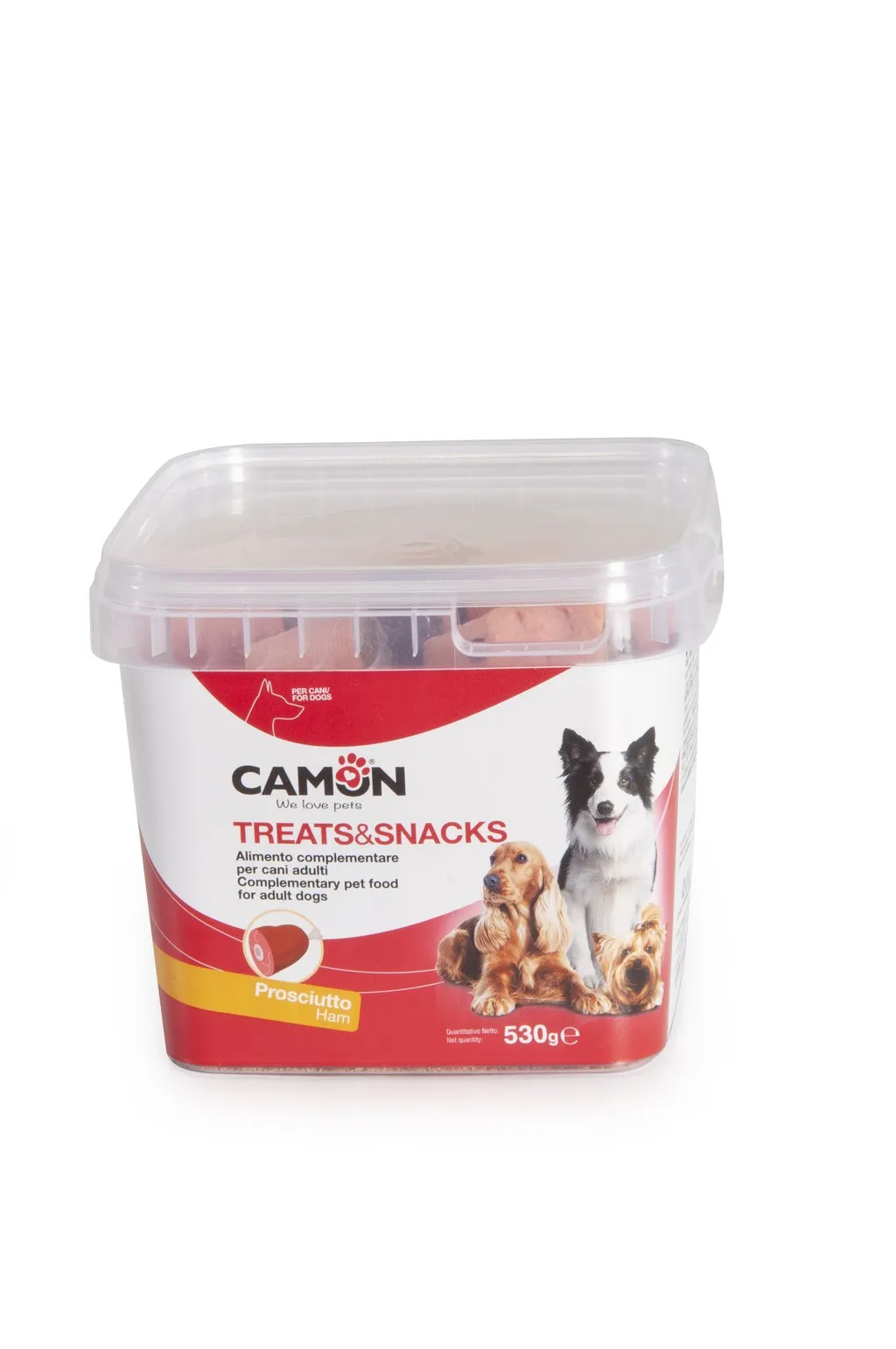 Camon Buscuits Ham - Лакомство за кучета , деликатесни бисквитки с месо oт шунка, 2 броя х 530 гр. 1