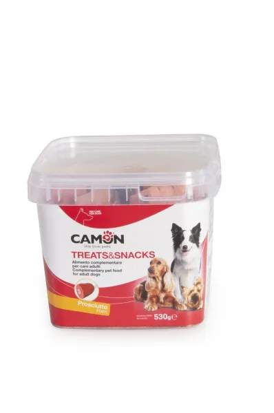 Camon Buscuits Ham - Лакомство за кучета , деликатесни бисквитки с месо oт шунка, 2 броя х 530 гр. 1