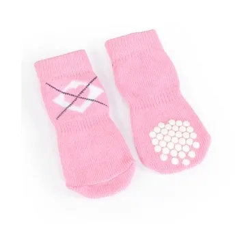 Camon Socks for dogs XXL - кучешки чорапки - розови 4 броя 7 см.