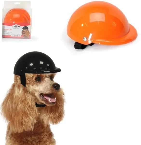 Camon Helmet For Dog Large - Каска за кучета - Ø15 см. - оранжева