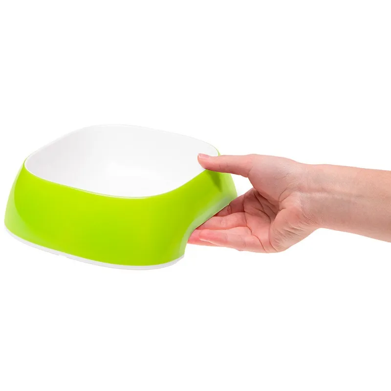 Ferplast Glam Bowl - Пластмасова купичка за кучета и котки за храна и вода, 400 мл. - зелена 4