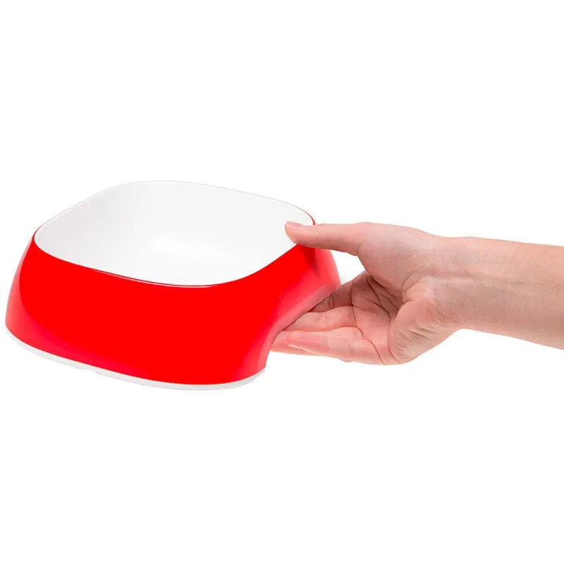 Ferplast Glam Bowl - Пластмасова купичка за кучета и котки за храна и вода, 400 мл. - червена 4
