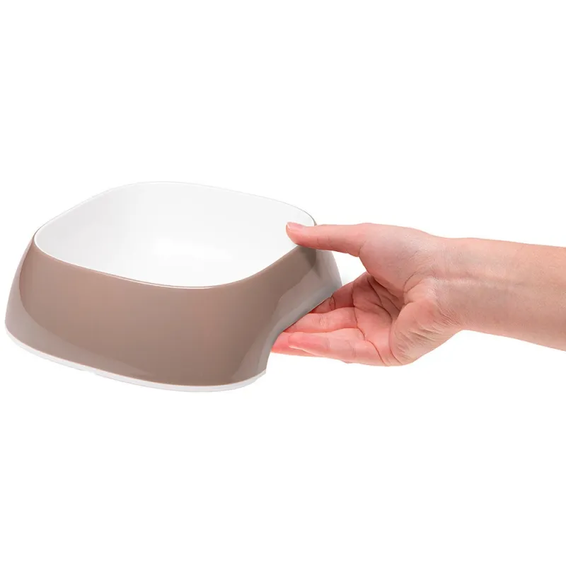 Ferplast Glam Bowl - Пластмасова купичка за кучета и котки за храна и вода, 400 мл. - цвят бежов 4