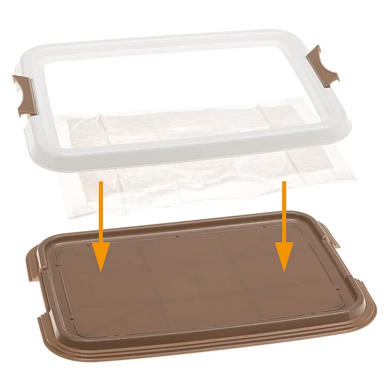 Ferplast Hygienic Pad Tray Small - Кучешка хигиенна подложка за памперси, малка, 49 / 36 / 3 см. 3