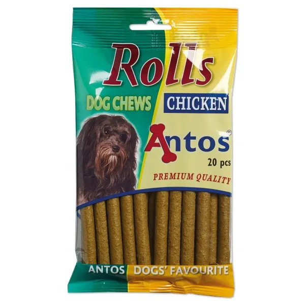Antos chicken rolls -Кучешко лакомство меки солети с пиле, 4 броя х 200 гр. 