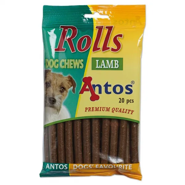 Antos lamb rolls -Кучешко лакомство меки солети с агне, 4 броя х 200 гр. 