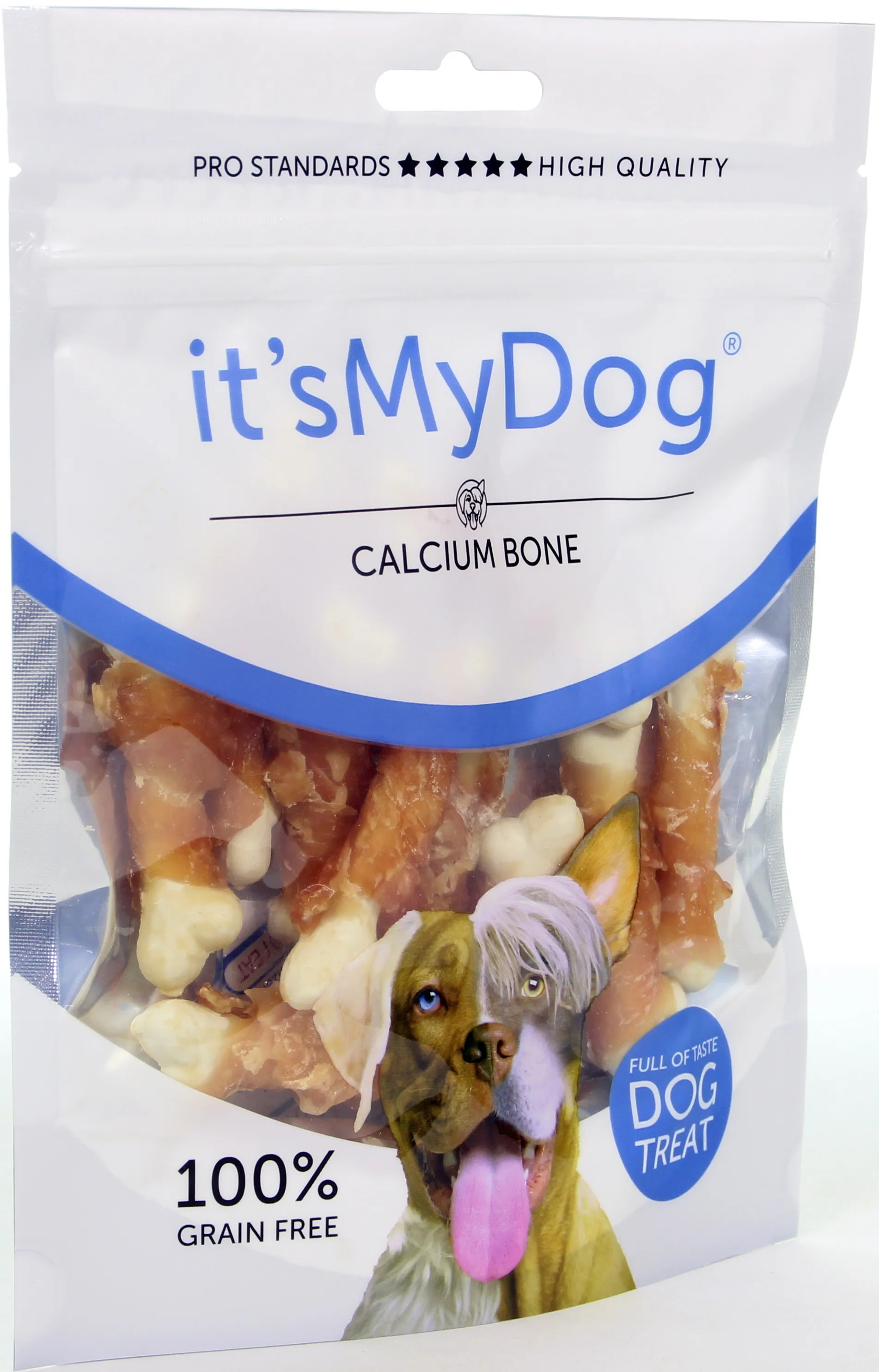 It's My Dog Calcium Bone & Chicken Grain Free - Кучешко лакомство кокaлчета с пиле и калций ,без зърно, 2 броя х 85 гр.