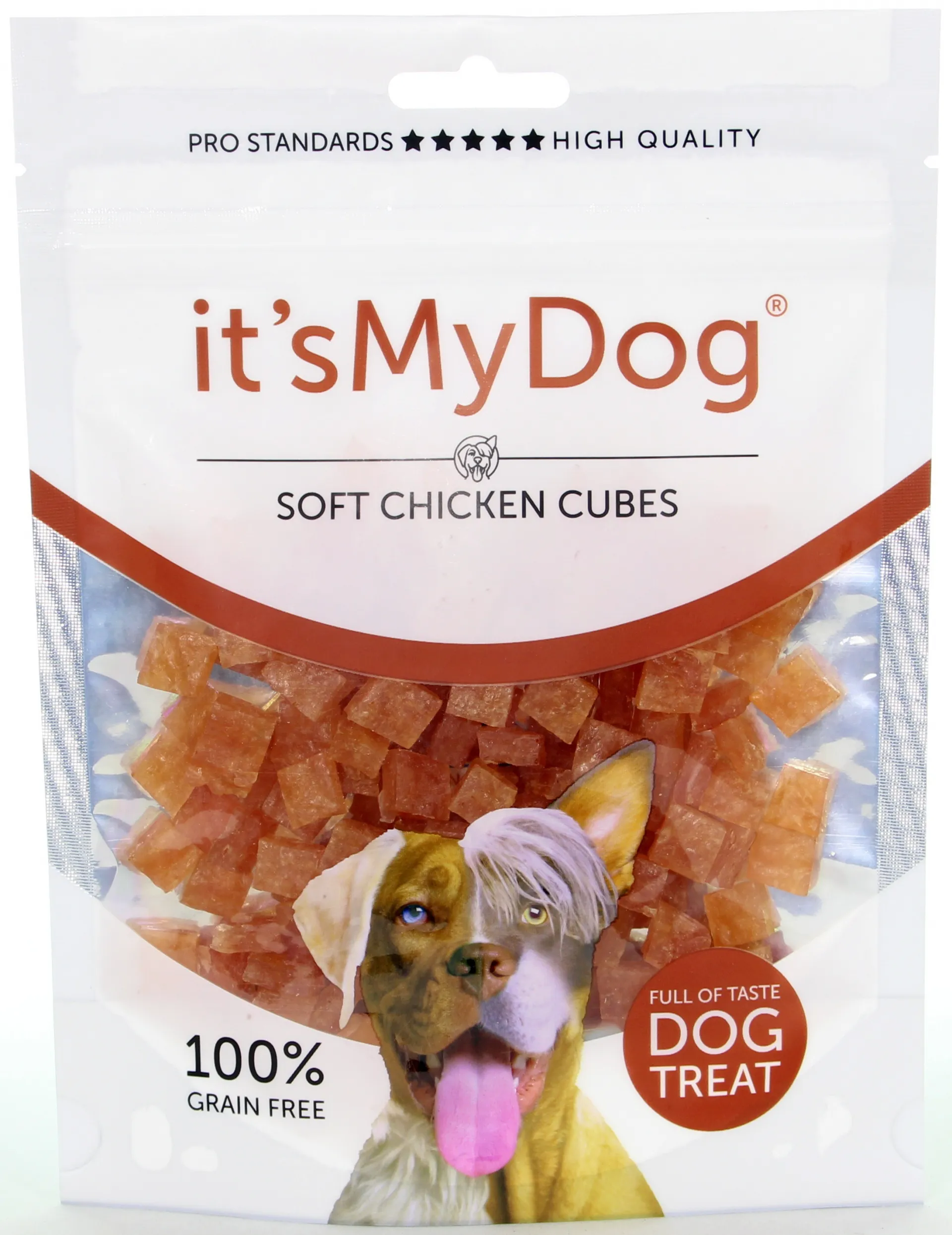 It's My Dog Chicken Soft Cubes Grain Free -Кучешко лакомство меки кубчета  пилешко , без зърно, 2 броя х 85 гр.