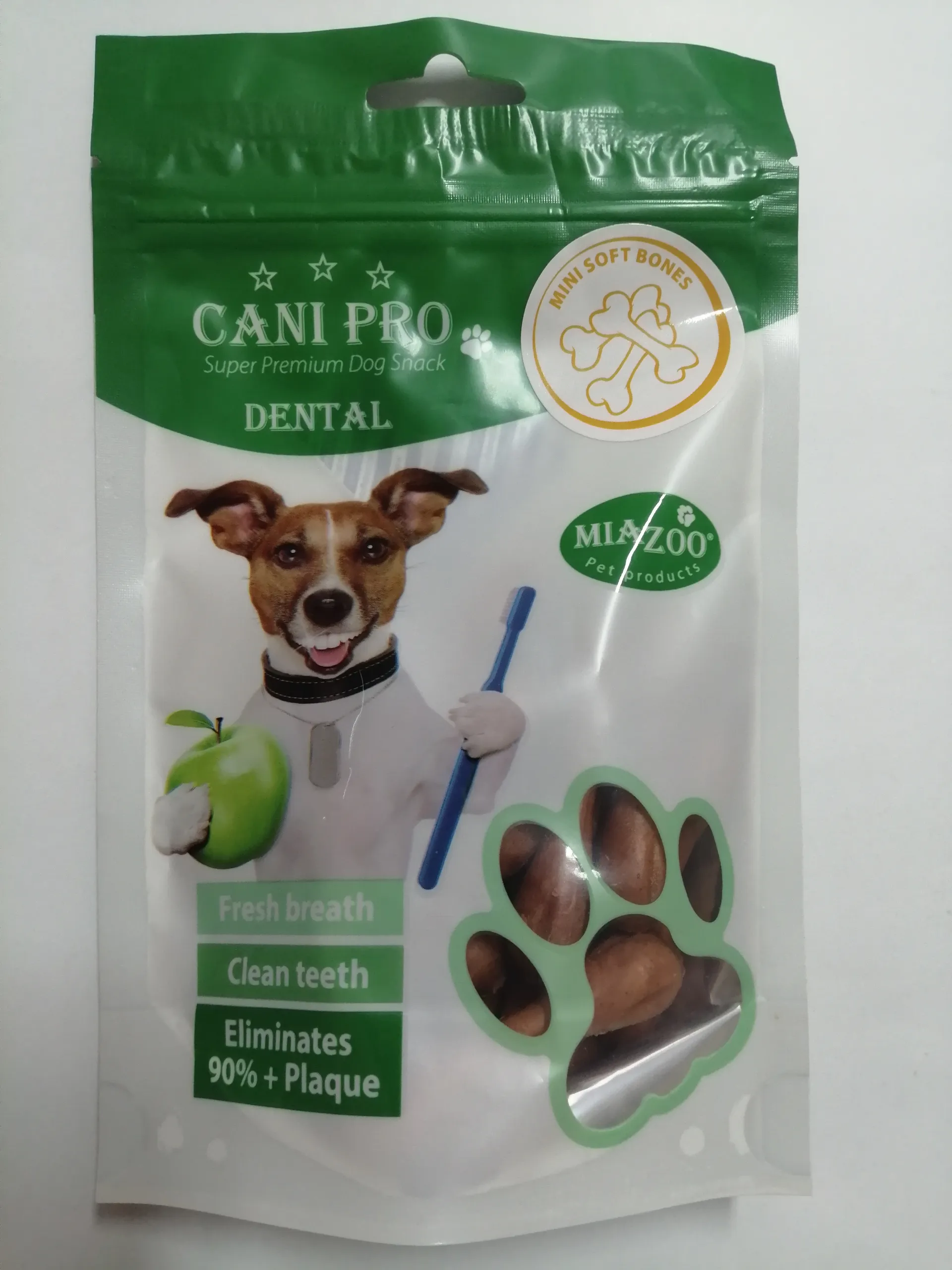 Миазоо Cani Pro Dental -Кучешко лакомство дентални мини кокалчета с пиле, 3 броя х 84 гр.