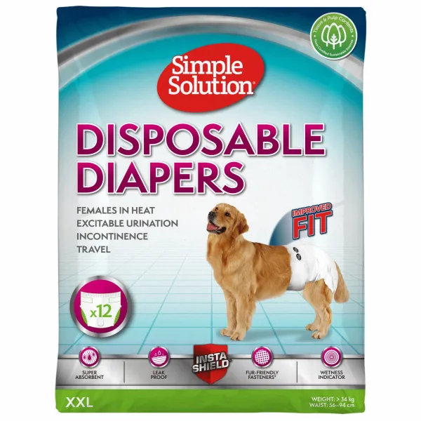 Simple Solution -Памперси за женски кучета XXL 12 бр. 1