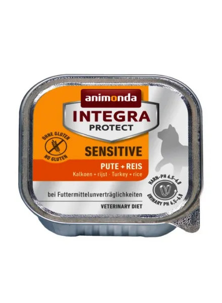 Animonda integra sensetive turkey - Пастет с пуешко месо, за котки с хранителна алергия, 4 броя х 100 гр.